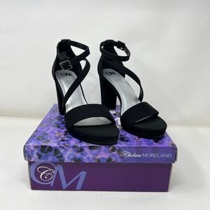 Chelsea Moreland Shoes Womens Size 5.5 M Block Heel Sandals Strappy Dressy